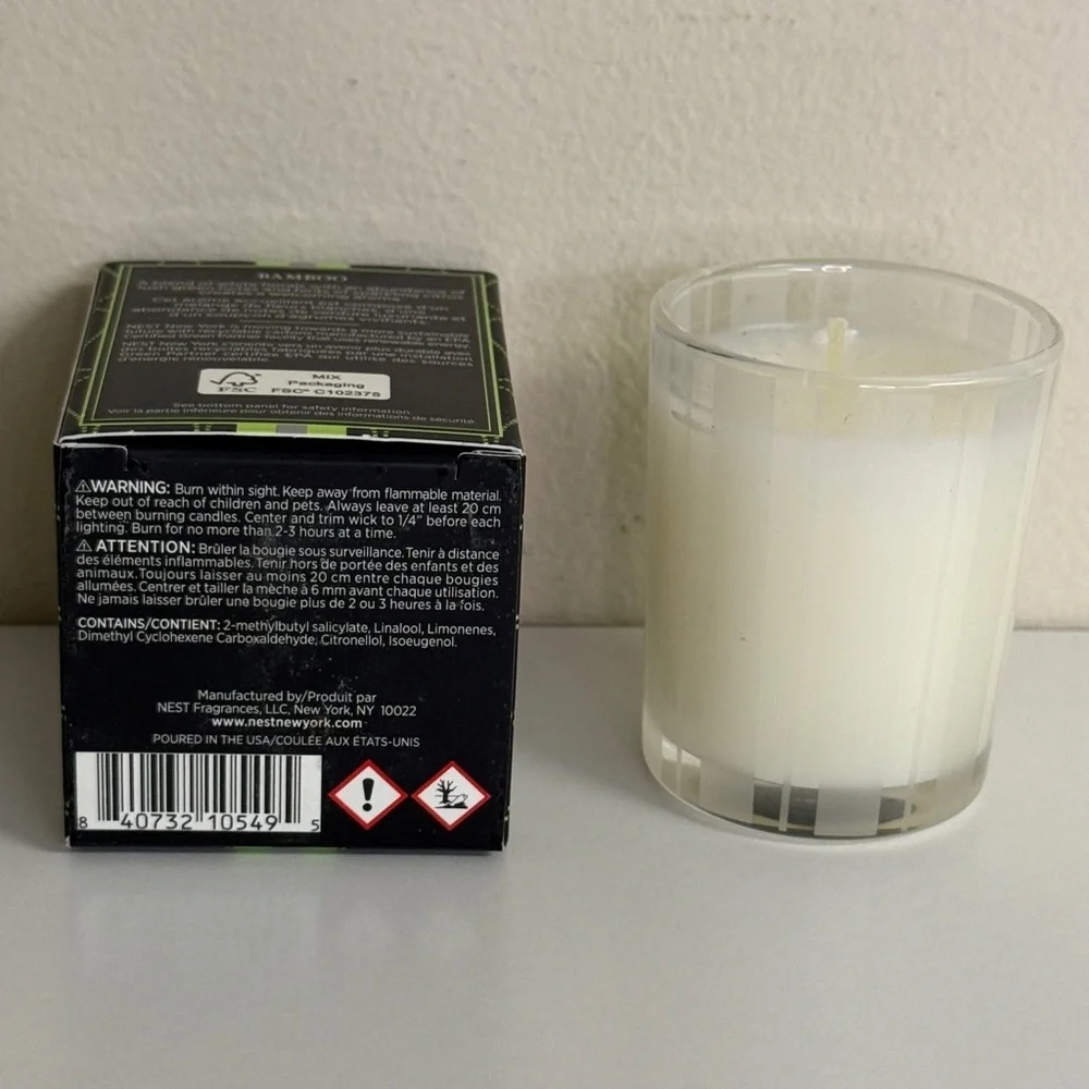 Nest New York: Bamboo Votive & Wild Mint / Eucalyptus Votive Candles - Picture 5 of 11